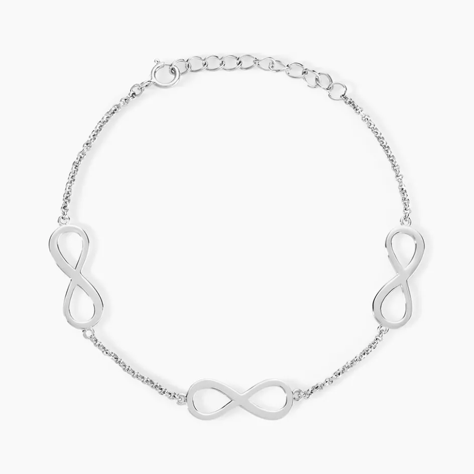 Clearance Histoire d'Or Bracelet Aliya Argent Blanc Rhodié