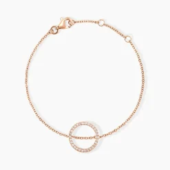 Clearance Histoire d'Or Bracelet Alysone Argent Rose Oxyde De Zirconium