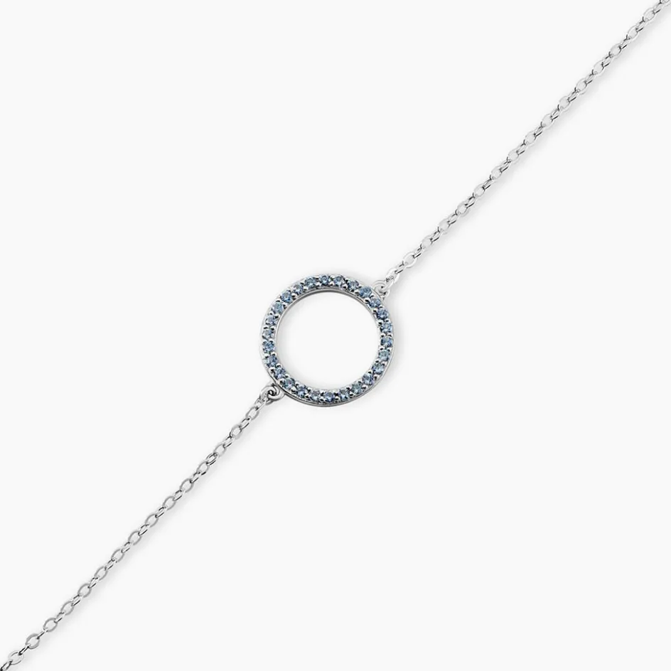 Discount Histoire d'Or Bracelet Ambroisie Argent Blanc Oxyde De Zirconium argent blanc oxyde bleu