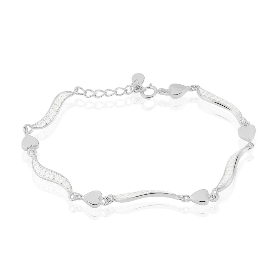 Best Histoire d'Or Bracelet Amor Argent Blanc Oxyde De Zirconium