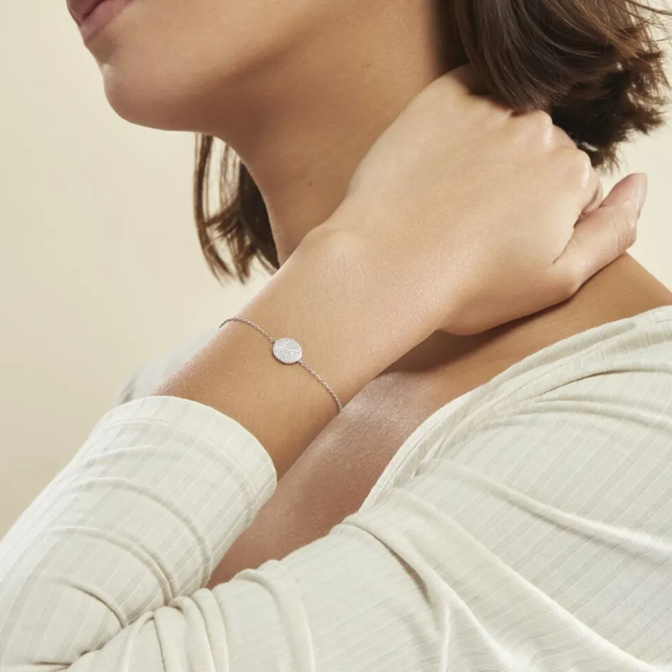 Sale Histoire d'Or Bracelet Angeles Argent Blanc Oxyde De Zirconium