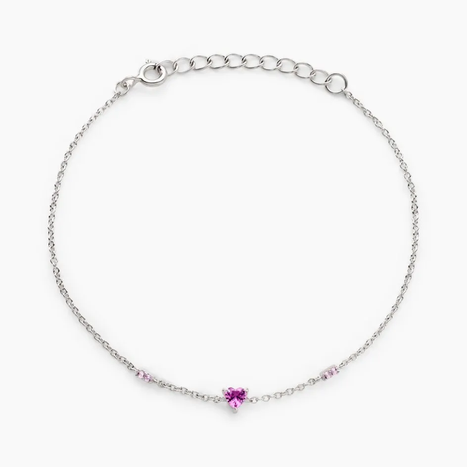 Hot Histoire d'Or Bracelet Argent Blanc Declaration Oxyde De Zirconium argent blanc oxyde