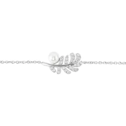 Best Histoire d'Or Bracelet Argent Blanc Edytha Perle De Culture Oxydes De Zirconium