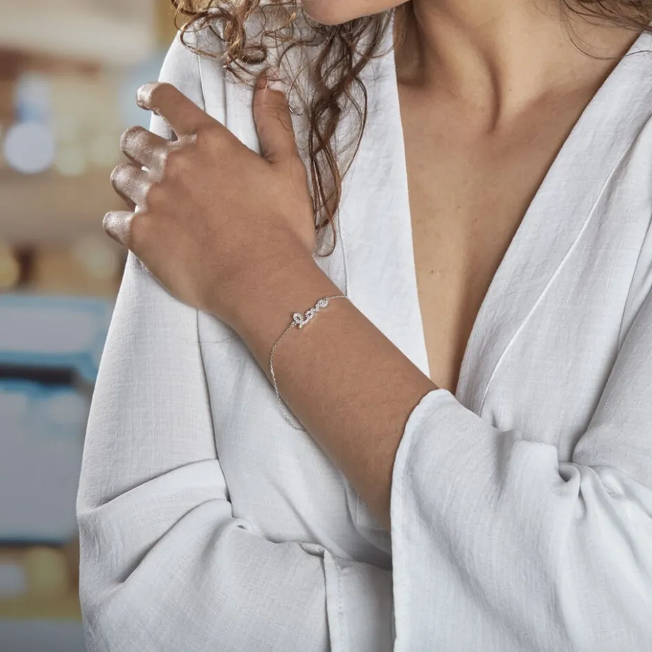 Sale Histoire d'Or Bracelet Argent Blanc Elly Oxyde De Zirconium