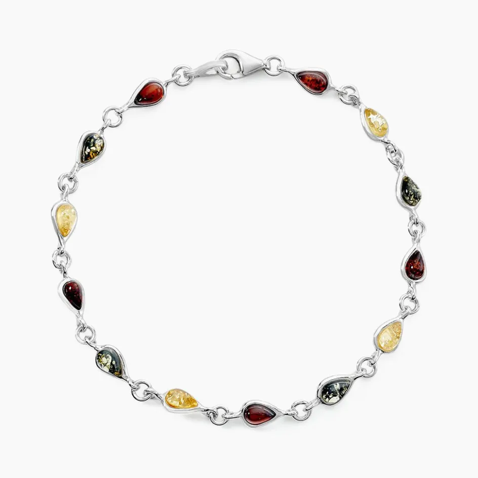 Clearance Histoire d'Or Bracelet Argent Blanc Weronika Ambre