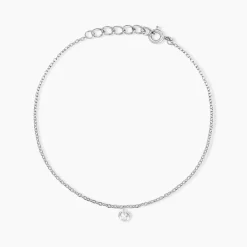 New Histoire d'Or Bracelet Argent Constantin argent blanc oxyde