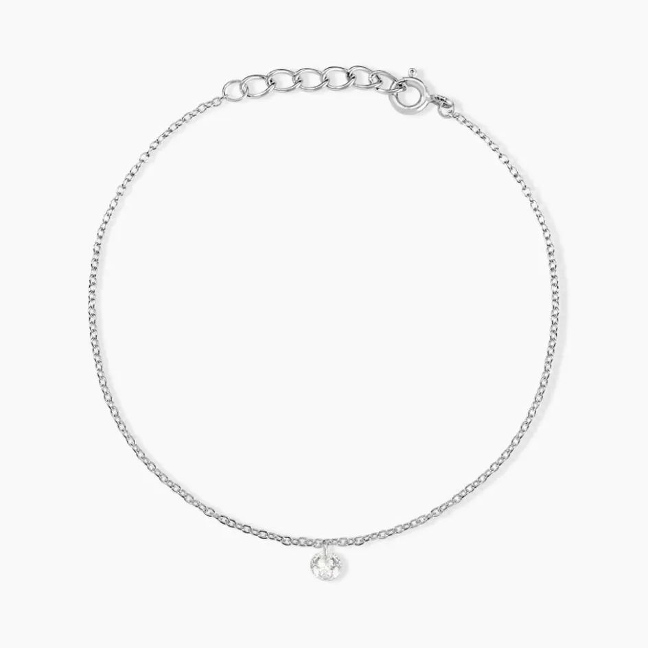 New Histoire d'Or Bracelet Argent Constantin argent blanc oxyde