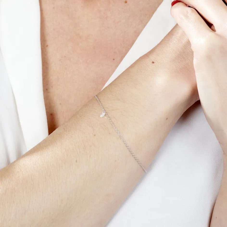 New Histoire d'Or Bracelet Argent Constantin argent blanc oxyde