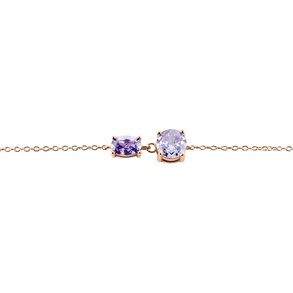 Best Histoire d'Or Bracelet Argent Rose Brenna Oxyde De Zirconium argent rose oxyde violet