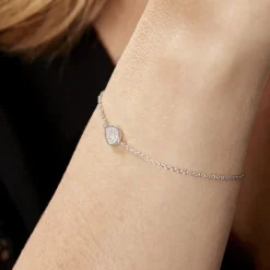 Clearance Histoire d'Or Bracelet Argent Tricoria Oxydes De Zirconium