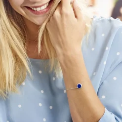 Outlet Histoire d'Or Bracelet Argent Zea Lapis Lazulis argent blanc lapis lazuli bleu