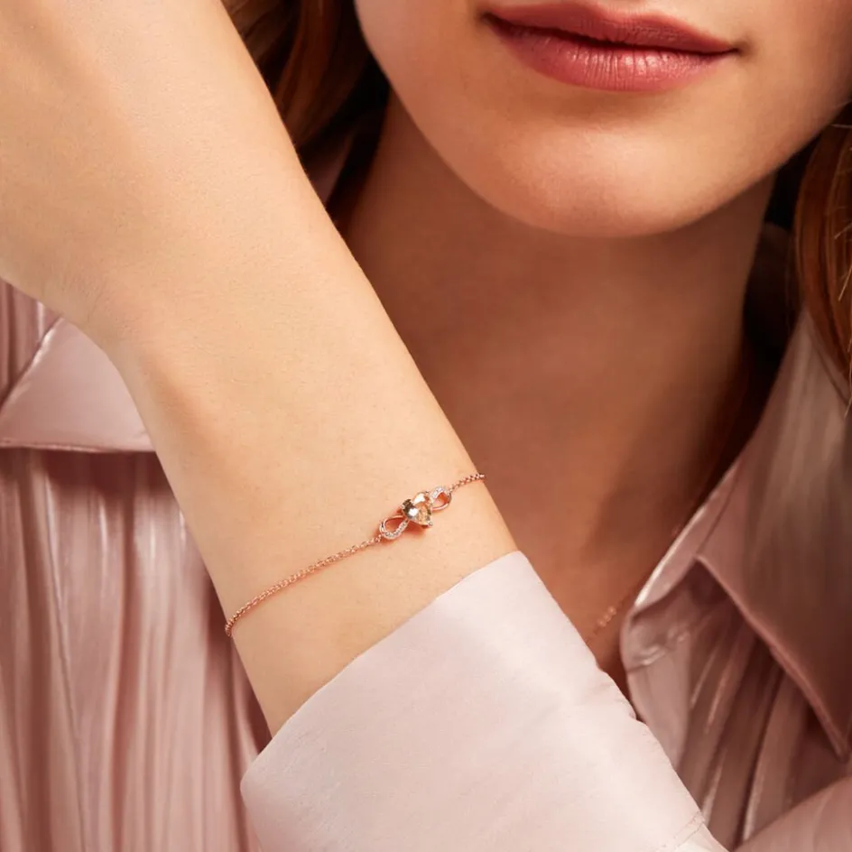 Hot Histoire d'Or Bracelet Atieno Argent Rose Oxyde De Zirconium argent rose oxyde champagne