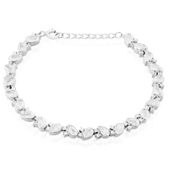 Best Histoire d'Or Bracelet Brogan Argent Blanc Oxyde De Zirconium