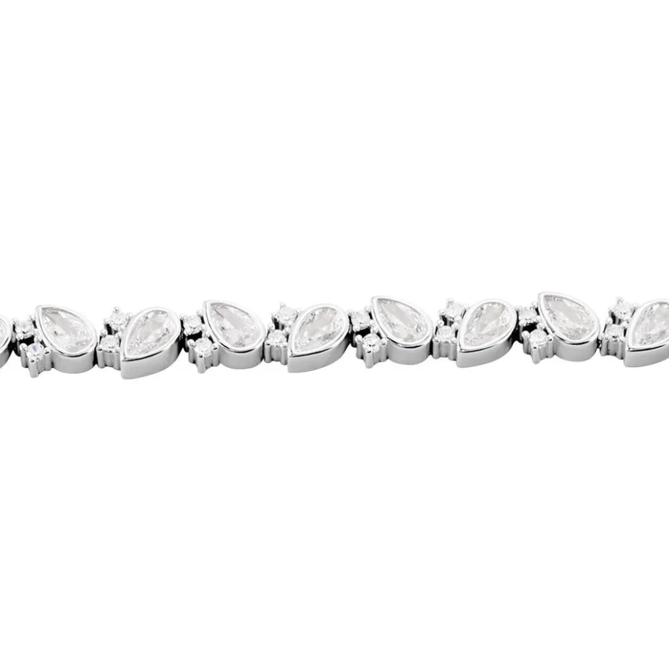 Best Histoire d'Or Bracelet Brogan Argent Blanc Oxyde De Zirconium