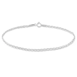 Discount Histoire d'Or Bracelet Capucin Maille Marine Plate or blanc