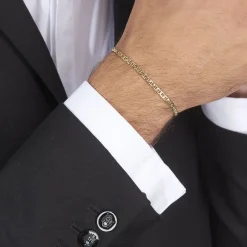 Best Histoire d'Or Bracelet Capucin Maille Marine Plate or jaune