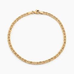 Hot Histoire d'Or Bracelet Capucin Maille Marine Plate or jaune