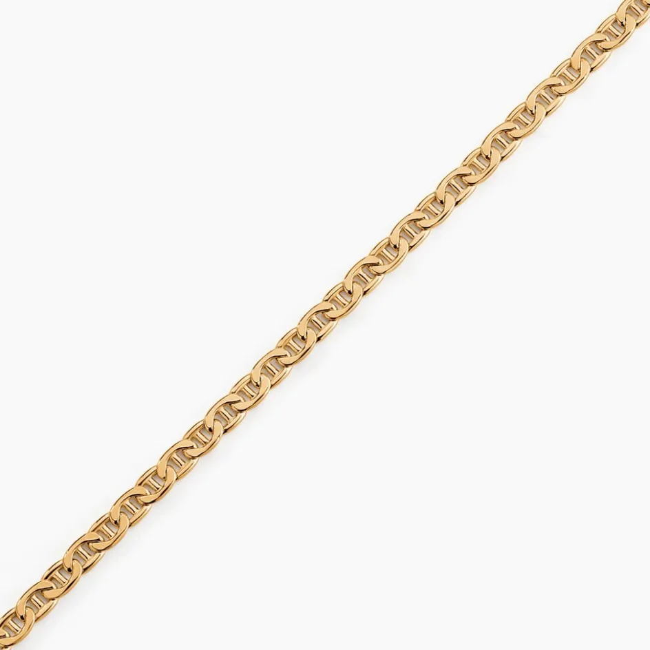 Hot Histoire d'Or Bracelet Capucin Maille Marine Plate or jaune