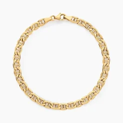 Best Histoire d'Or Bracelet Capucin Or Jaune Maille Marine Plate