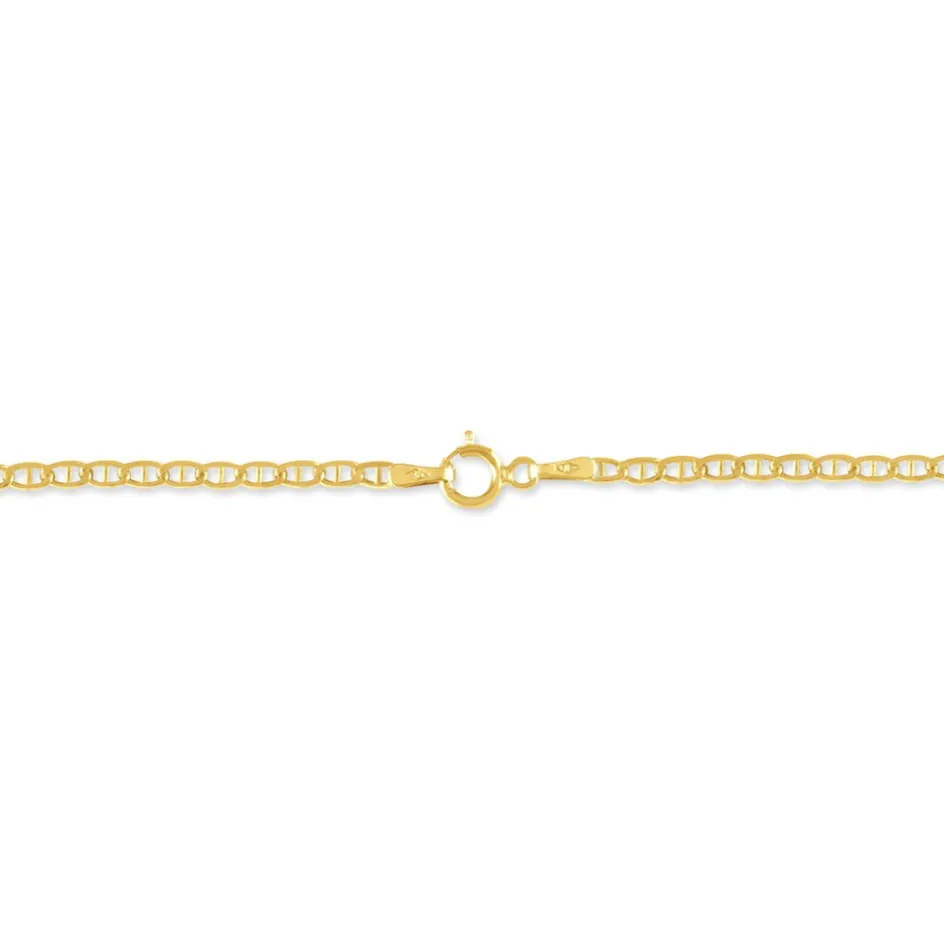 Discount Histoire d'Or Bracelet Capucin Maille Marine Plate or jaune