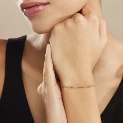 Outlet Histoire d'Or Bracelet Capucin Or Rose Maille Marine Plate or jaune