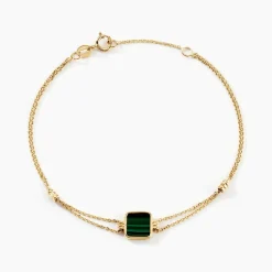 Outlet Histoire d'Or Bracelet Caron Or Jaune Malachite or jaune malachite vert