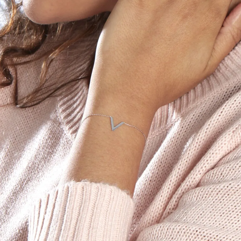 Histoire d'Or Bracelet Celene or blanc