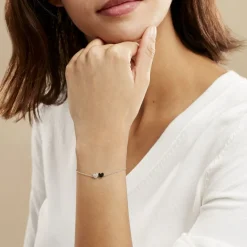 Best Histoire d'Or Bracelet Clementine Argent Blanc Oxyde De Zirconium