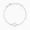 Best Histoire d'Or Bracelet Cuore Argent Blanc