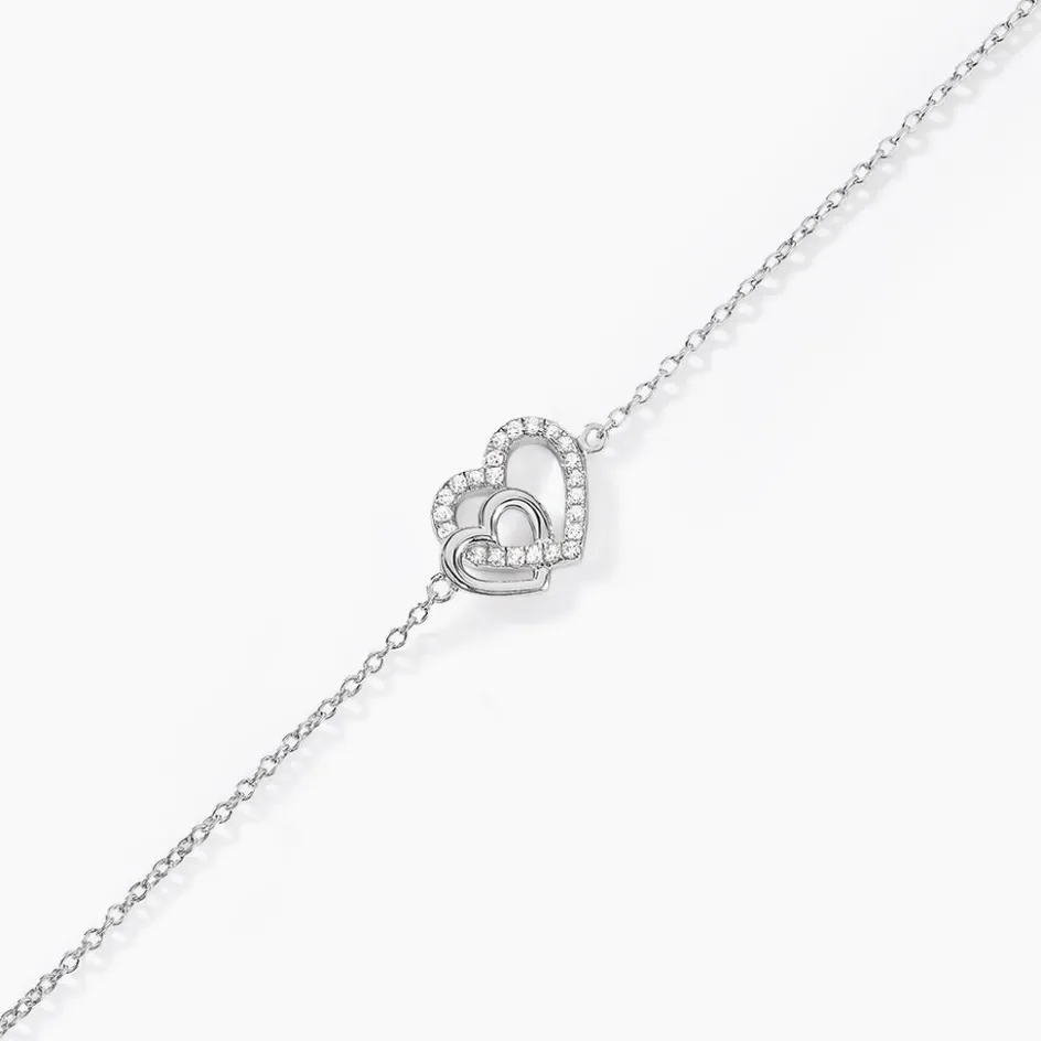 Hot Histoire d'Or Bracelet Donatiane De Zirconium argent blanc oxyde