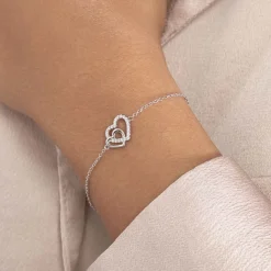 Hot Histoire d'Or Bracelet Donatiane De Zirconium argent blanc oxyde