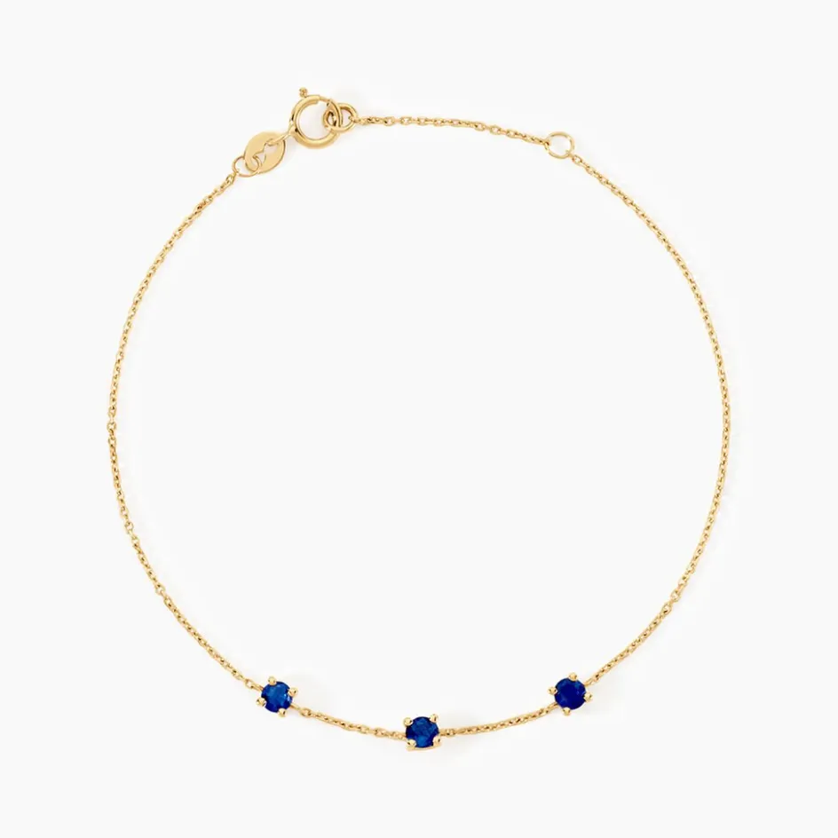 Outlet Histoire d'Or Bracelet Esmerald Rendez-Vous Or Jaune Saphir