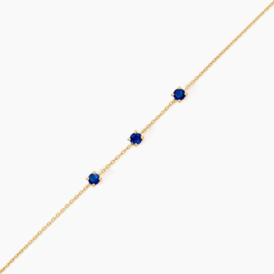 Outlet Histoire d'Or Bracelet Esmerald Rendez-Vous Or Jaune Saphir