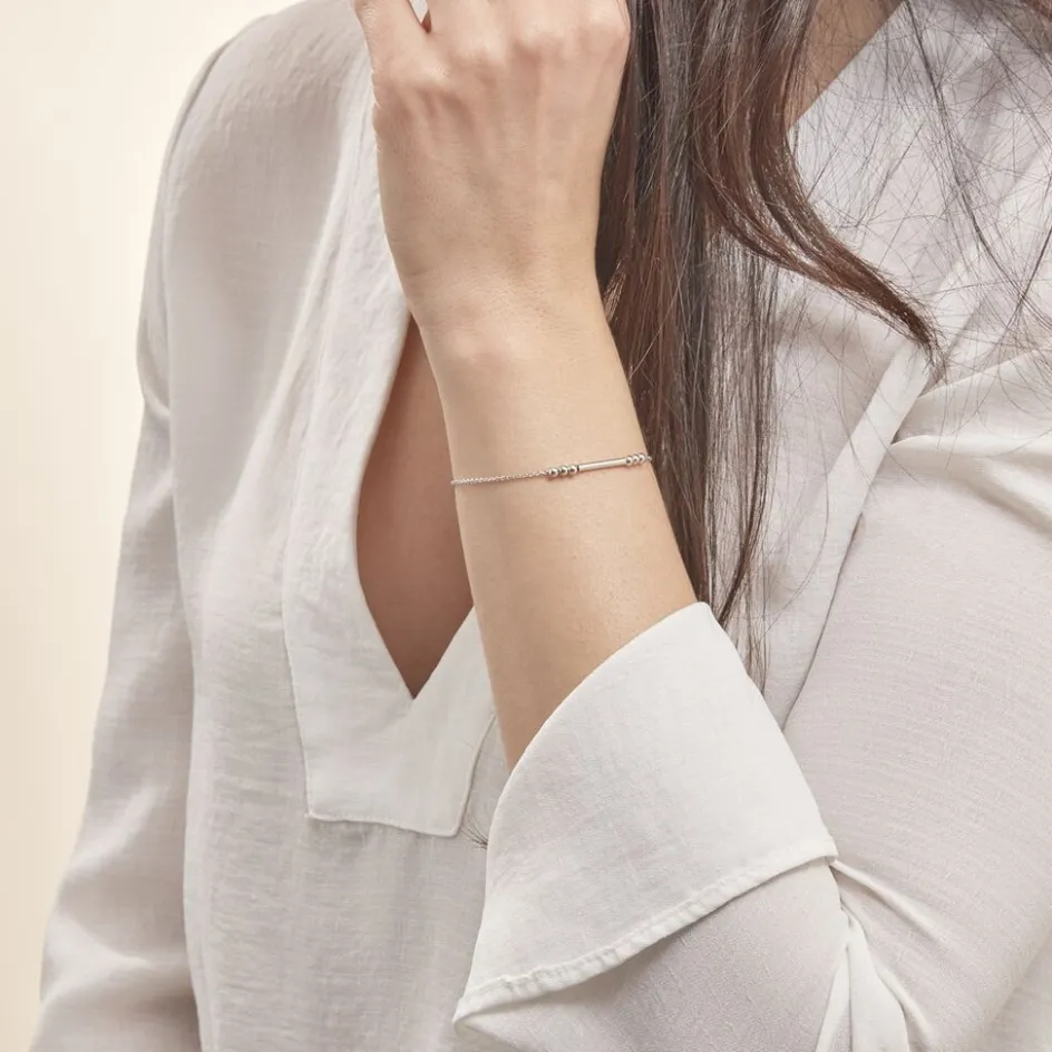 Outlet Histoire d'Or Bracelet Eucleia Argent Blanc