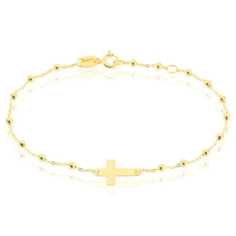 Clearance Histoire d'Or Bracelet Evelina Maille Boule Or Jaune