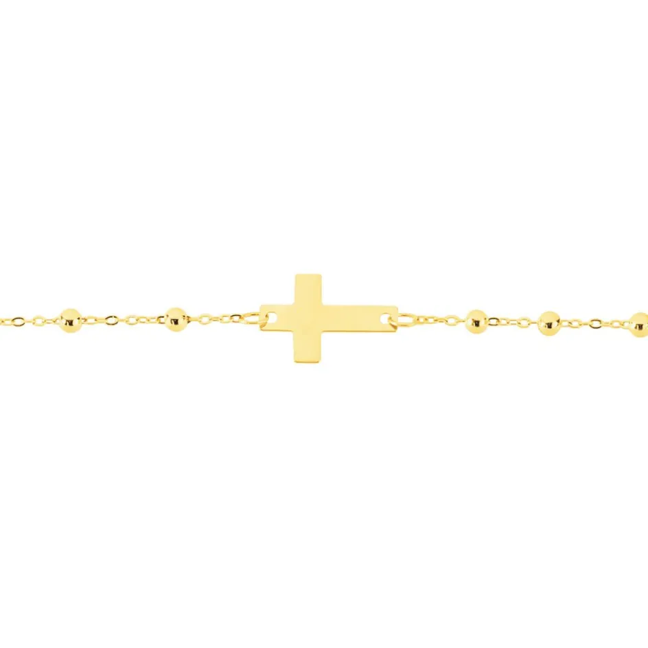 Clearance Histoire d'Or Bracelet Evelina Maille Boule Or Jaune