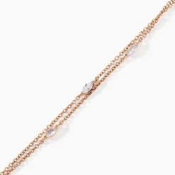 Discount Histoire d'Or Bracelet Giulette De Zirconium argent rose oxyde