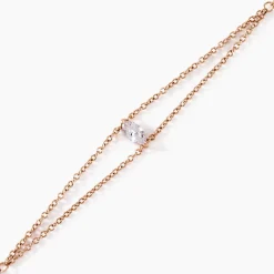 Discount Histoire d'Or Bracelet Giulette De Zirconium argent rose oxyde