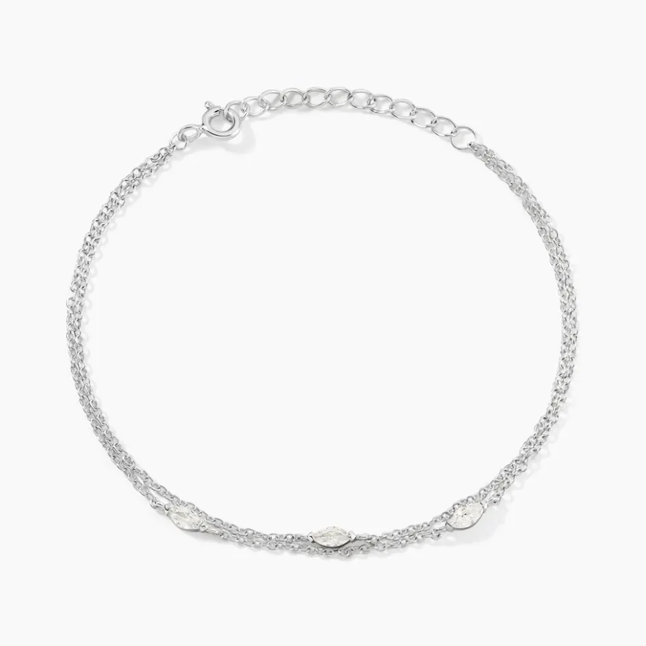 New Histoire d'Or Bracelet Giulette De Zirconium argent blanc oxyde
