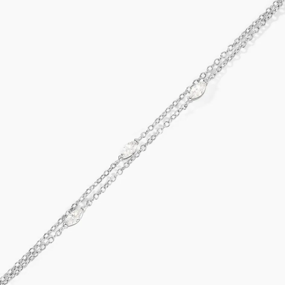 New Histoire d'Or Bracelet Giulette De Zirconium argent blanc oxyde