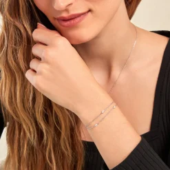 New Histoire d'Or Bracelet Giulette De Zirconium argent blanc oxyde