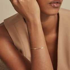 Clearance Histoire d'Or Bracelet Halcyone Or Jaune Calcédoine or jaune calcédoine pêche