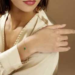 Hot Histoire d'Or Bracelet Hallie Or Jaune Malachite or jaune malachite vert