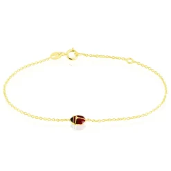 Sale Histoire d'Or Bracelet Helidie Coccinelle Or Jaune