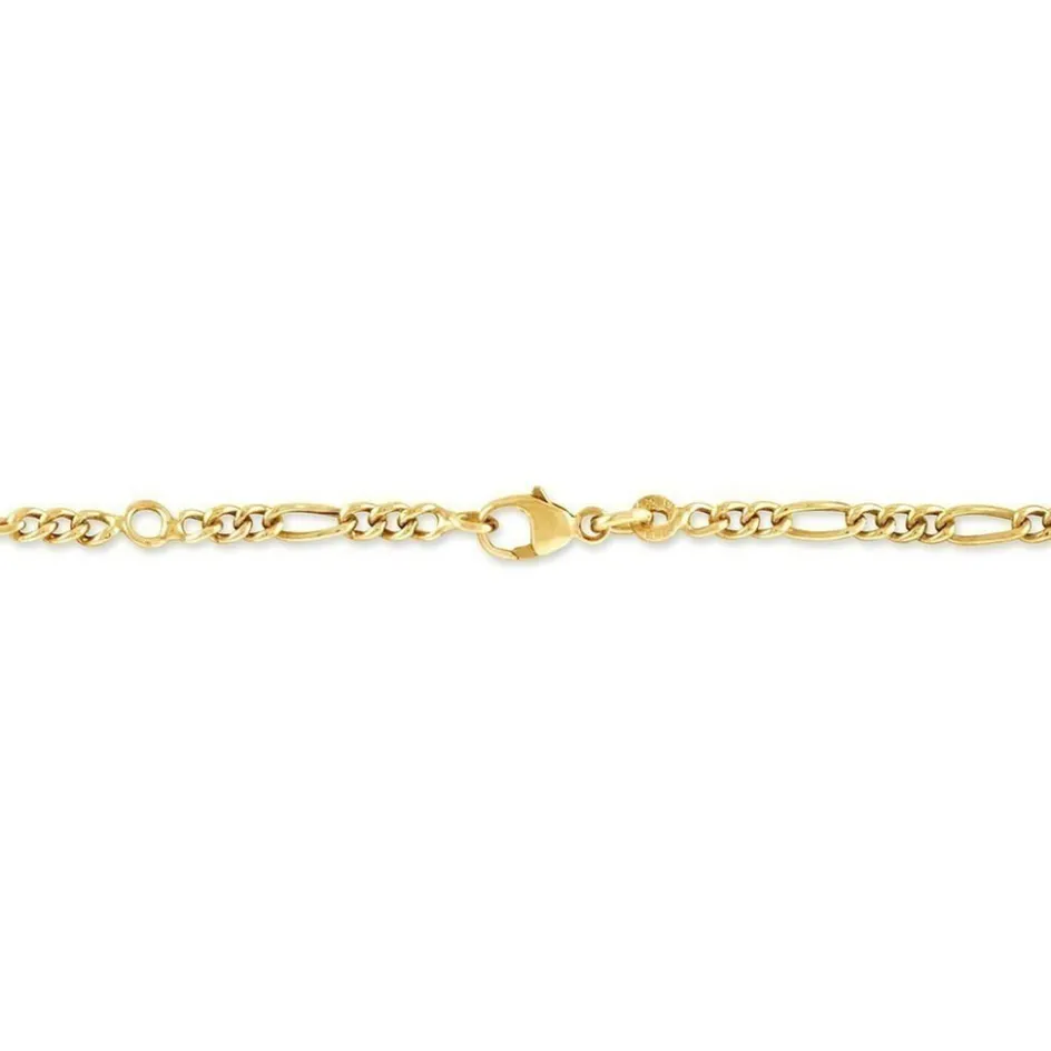 Histoire d'Or Bracelet Identité Bartolomee Maille Alternee 1/3 or jaune