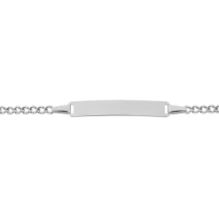 Sale Histoire d'Or Bracelet Identité Etheline Maille Gourmette or blanc