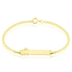 Clearance Histoire d'Or Bracelet Identité Etheline Maille Gourmette Or Jaune