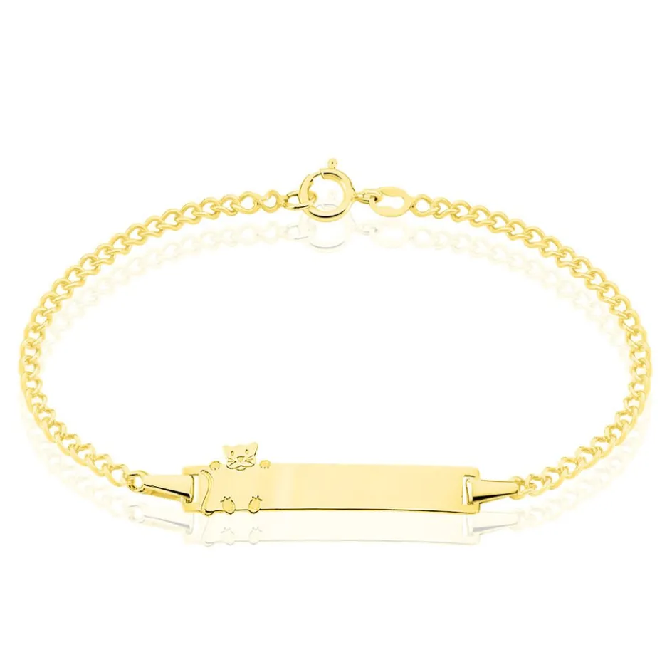 Clearance Histoire d'Or Bracelet Identité Etheline Maille Gourmette Or Jaune