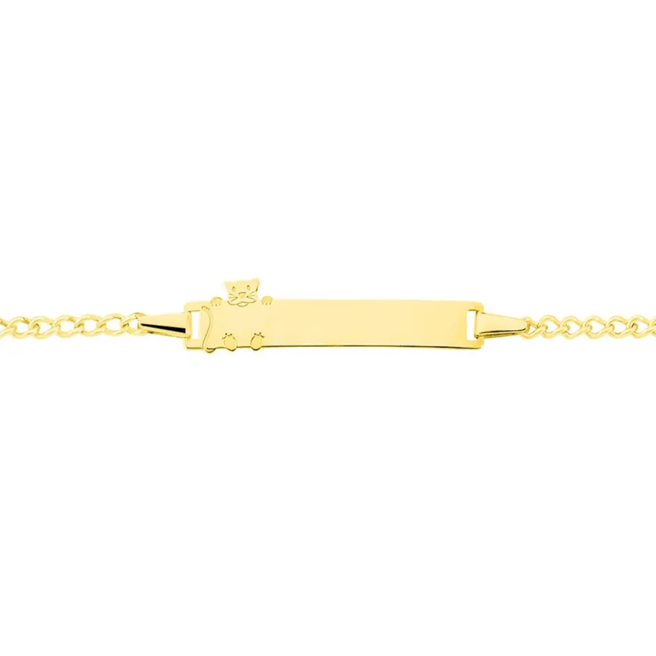 Clearance Histoire d'Or Bracelet Identité Etheline Maille Gourmette Or Jaune