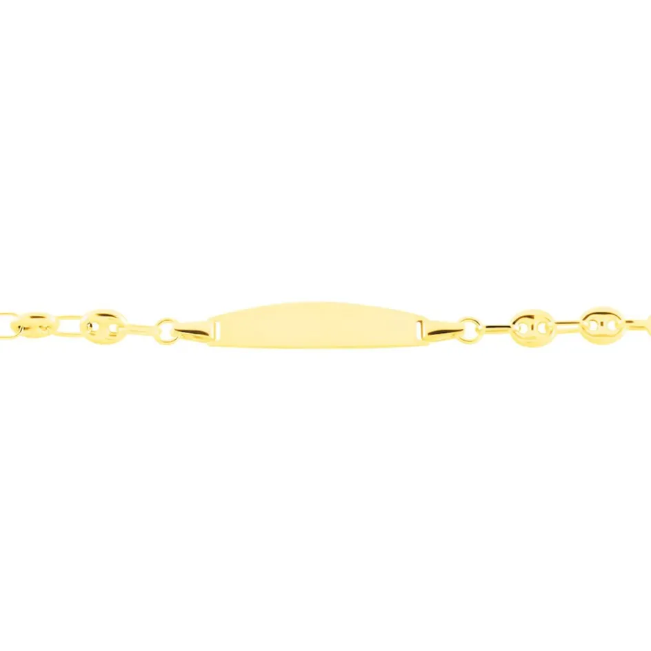 Hot Histoire d'Or Bracelet Identité Evin Maille Grain De Cafe or jaune